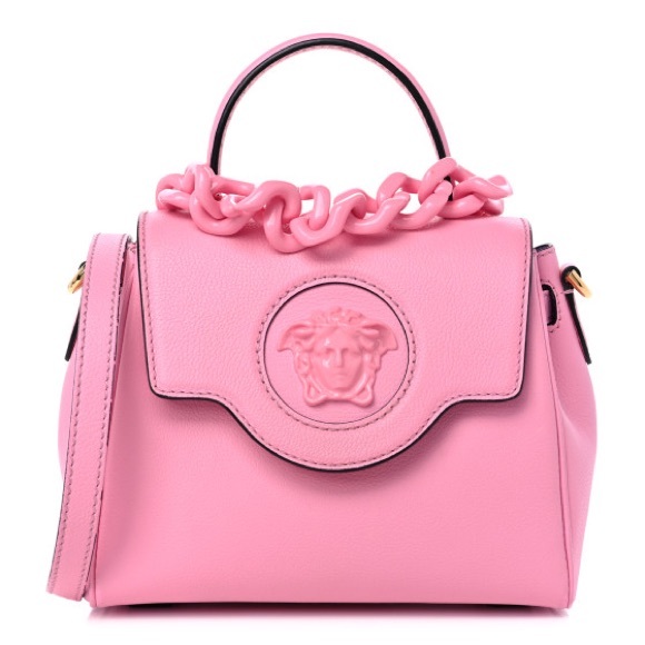 Versace Handbags - Versace La Medusa logo monogram top handle crossbody bag BARBIE 💖 NEW